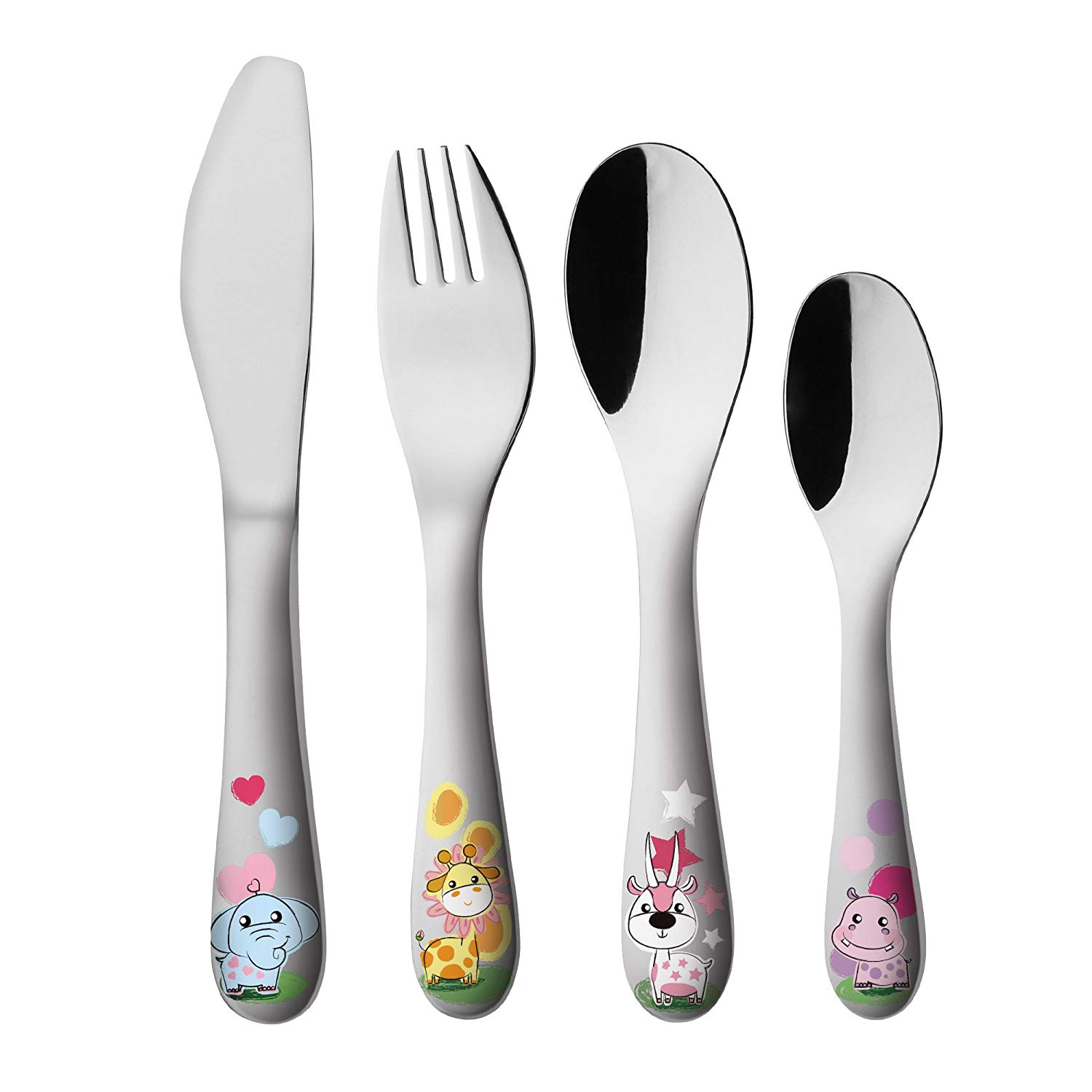 Wjf410 Cartoon Curving Children Spoon And Fork Cutlery