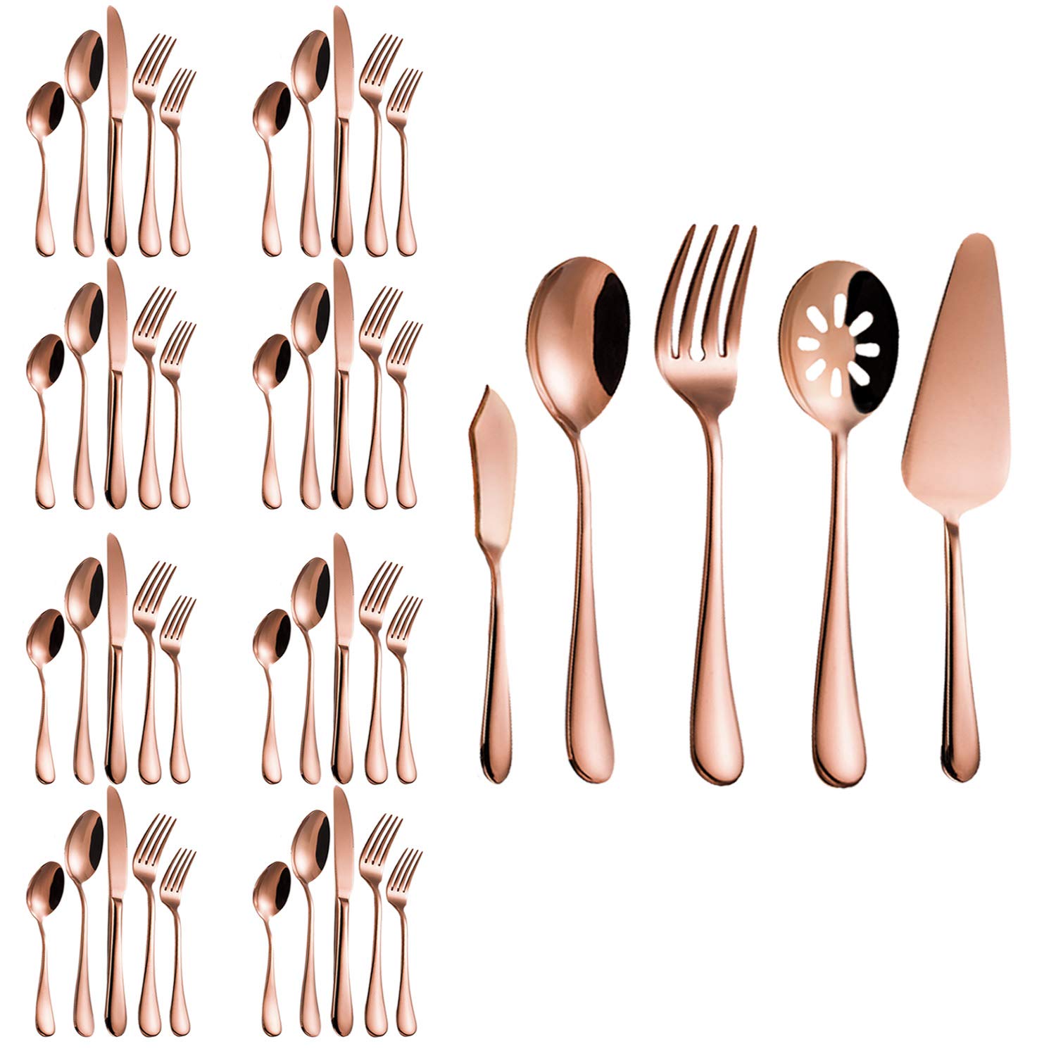 Classic Design Matte Black and Rainbow Steel Cutlery Set For Hotel