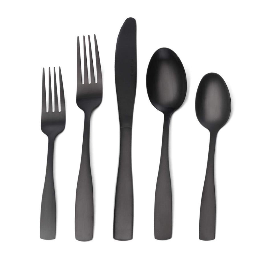 USA 20 Piece Cutlery Set Matte Black