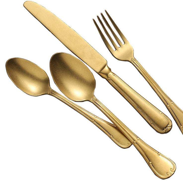 Vintage Retro Gold Plated Flatware