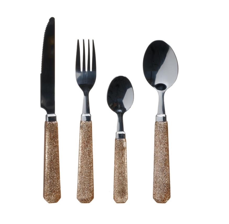 WJF314 Model Glitter Handle Flatware