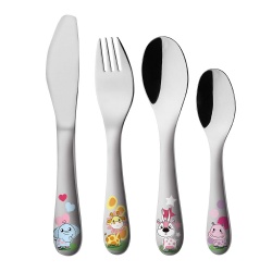 WJF410 Cartoon Curving Children Spoon and Fork Cutlery