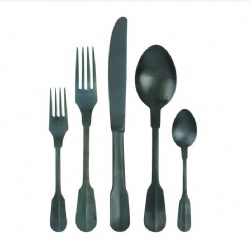 Satin Finish Stainless Steel Copper Cutlery Set 20pcs