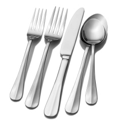 42 Piece Elegant Wave Design Flatware Set