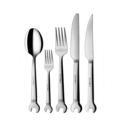 DIY Tools Wrenchware Cutlery Wrench Shape Handle Flatware Fork and Spoon Set
