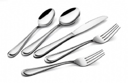 Round Shaped 45 Piece Flatware Set