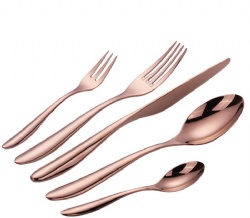 Luxury Rose Gold and Copper Plated Flatware