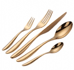 Luxury Rose Gold and Copper Plated Flatware