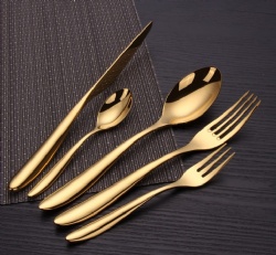 Luxury Rose Gold and Copper Plated Flatware