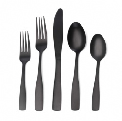 USA 20 Piece Cutlery Set Matte Black