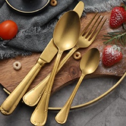 Vintage Retro Gold Plated Flatware