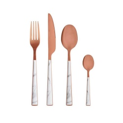 WJF304 Model Marble Rose Gold Cutlery