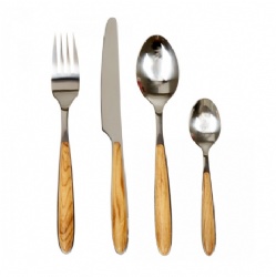 WJF309 Model Wooden Effect Handle Flatware